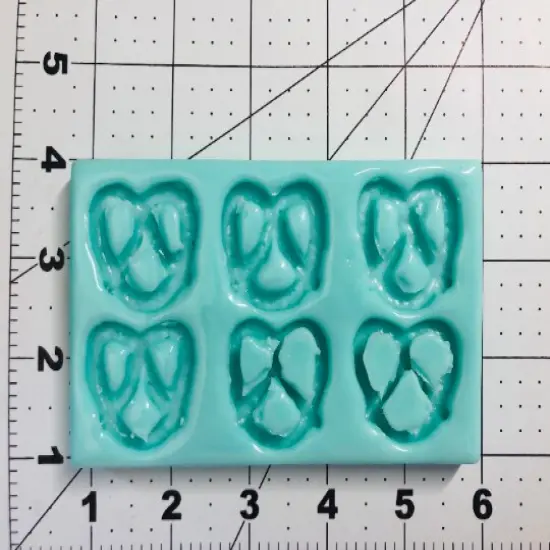 6pc Realistic Mini Pretzels | Dessert Shape Silicone Mold| Soap| Candle | Mold for Wax| Mold for Resin {3}
