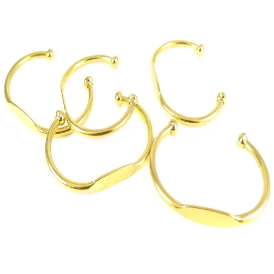 Engraving Cuff Bracelet - Small Wrist / Child Size (J617) (1x) {5}