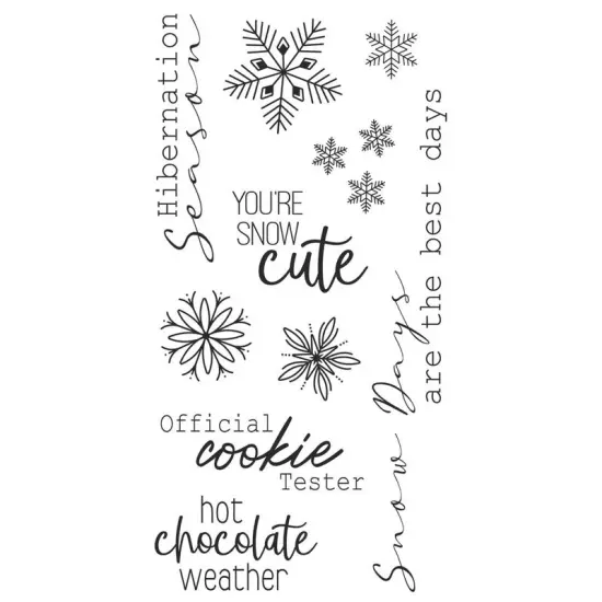 Winter Sentiments Stamp Set - Sizzix {1}