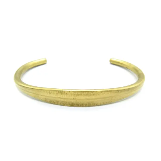 Rounded Adjustable Brass Engraving Cuff Bracelets (J632) (1x) {1}