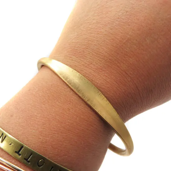 Rounded Adjustable Brass Engraving Cuff Bracelets (J632) (1x) {5}