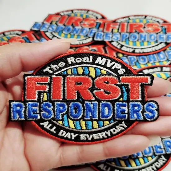 First Responder, The Real MVP, Essential Patch, Patches for Masks, Size 2.75" inches {5}