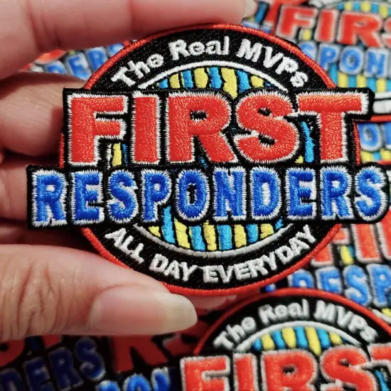 First Responder, The Real MVP, Essential Patch, Patches for Masks, Size 2.75" inches {4}