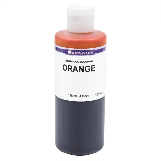 LorAnn Oils Orange Liquid Food Color, 4 ounce {1}