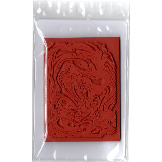 Deep Red Stamps Acrylic Pour Rubber Cling Stamp 2.9 x 4 inches {3}