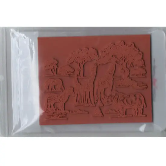 Deep Red Stamps Safari Rubber Cling Stamp4 x 3 inches {3}