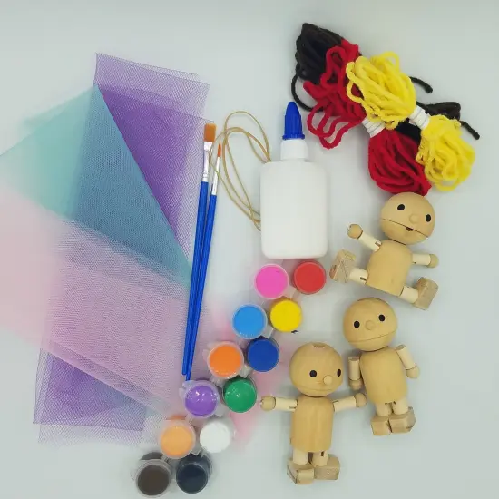 Ink and Trinket Kids Fashion Doll Craft Kit, DIY Toys {2}