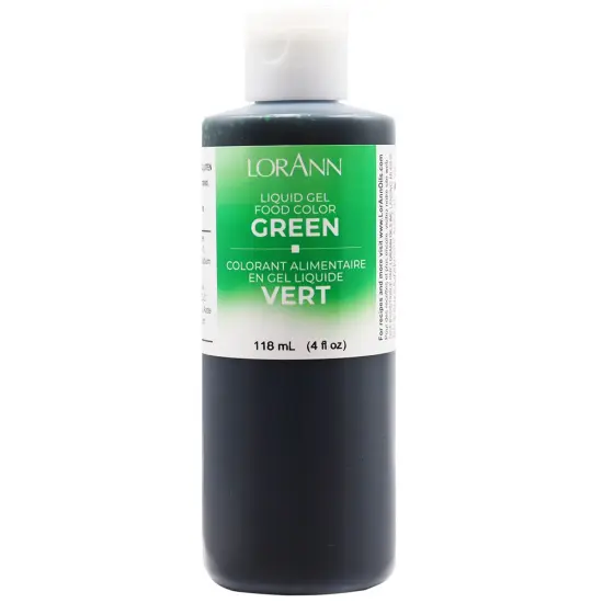 LorAnn Oils Green Liquid Gel Food Color, 4 ounce {1}