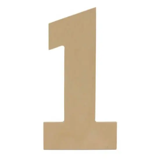 Wooden Number 1, 12 inch or 8 inch, Unfinished Large Wood Numbers for Crafts | Woodpeckers {3}