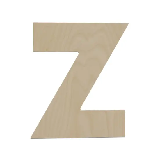 Wooden Letter Z 12 inch or 8 inch, Unfinished Large Wood Letters for Crafts | Woodpeckers {1}