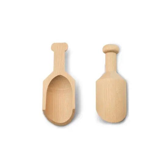 Mini Wooden Scoopers Assorted Sizes, Unfinished, for Bath Salts & Jars | Woodpeckers {7}