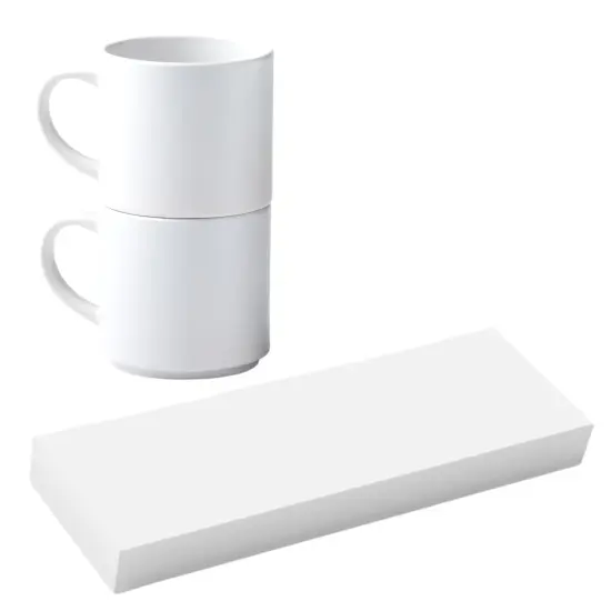 Precut Butcher Paper Sheets, Fits 10 oz Stackable Sublimation Mugs Perfectly (10 in x 3 in), White, Uncoated {1}