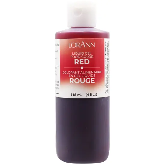 LorAnn Oils Red Liquid Gel Food Color, 4 ounce {1}