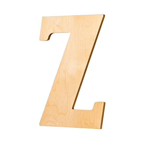 23 In. Letter Z, Unfinished Vintage Wood Letter (Z) {2}