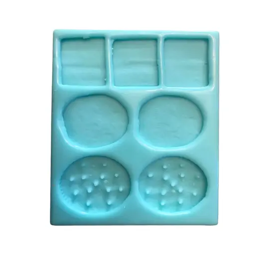 7pc Snackable Sandwich Components Shapes Silicone Mold| Dessert Shape Silicone Mold| Soap| Candle | Mold for Wax| Mold for Resin {6}