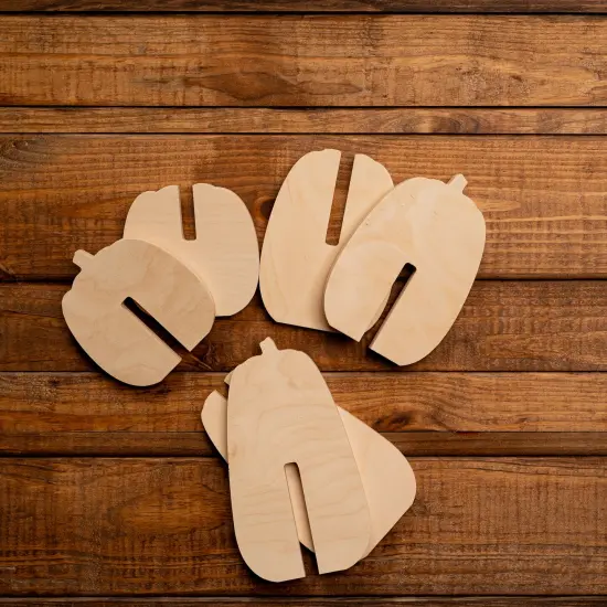 Unfinished Slotted Pumpkins Set of 3 {3}