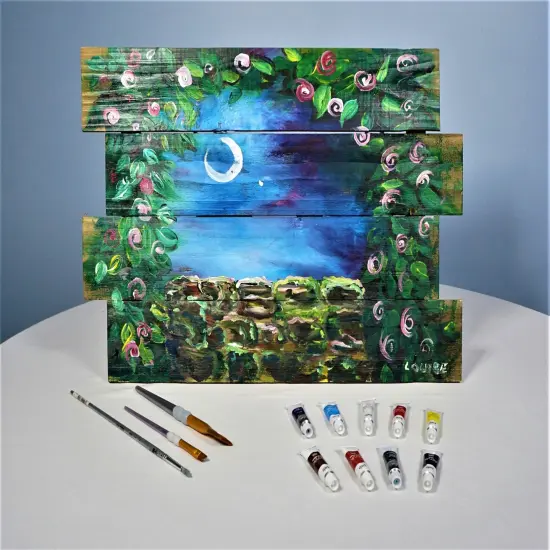 Paint Kit - Wishing You Well Acrylic Painting Kit & Video Lesson, DIY Craft, Art Gift Set, Paint At Home, Paint Party, Beginner Painting {2}