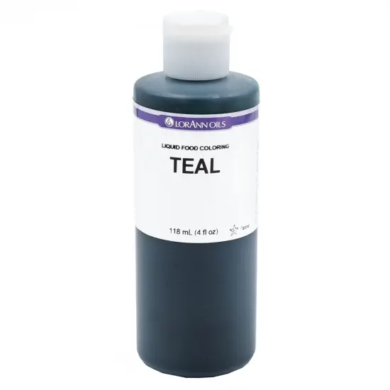 LorAnn Oils Teal Liquid Food Color, 4 ounce {1}