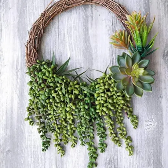 2pcs Artificial Plant Succulent Plants Hanging String Pearls {2}