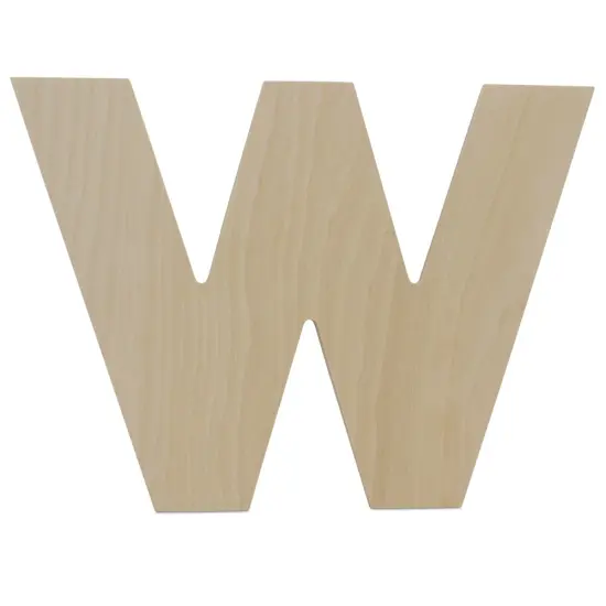 Wooden Letter W 12 inch or 8 inch, Unfinished Large Wood Letters for Crafts | Woodpeckers {3}