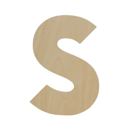 Wooden Letter S 12 inch or 8 inch, Unfinished Large Wood Letters for Crafts | Woodpeckers {3}