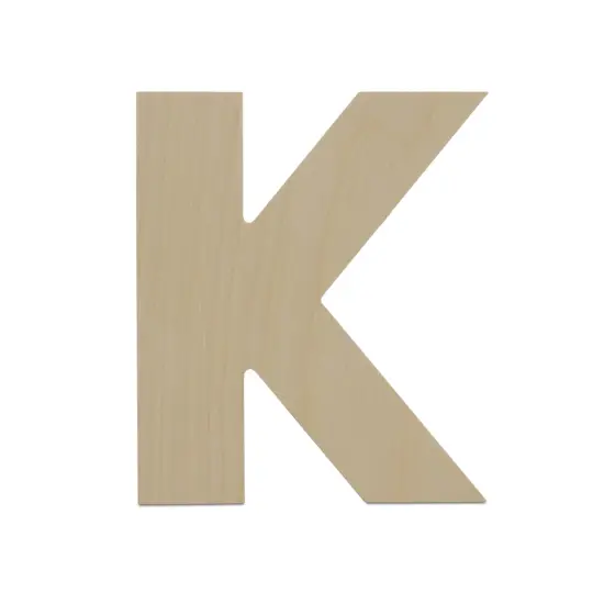 Wooden Letter K 12 inch or 8 inch, Unfinished Large Wood Letters for Crafts | Woodpeckers {1}
