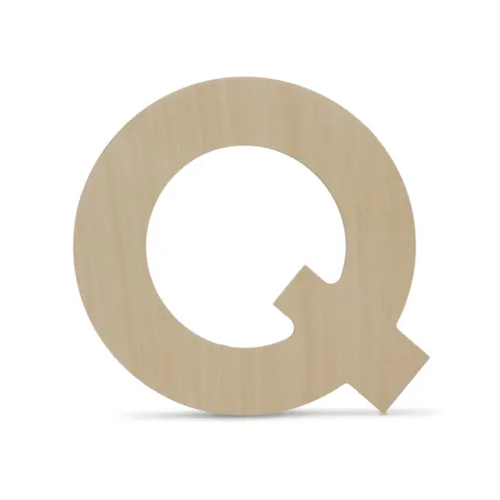 Wooden Letter Q 12 inch or 8 inch, Unfinished Large Wood Letters for Crafts | Woodpeckers {1}