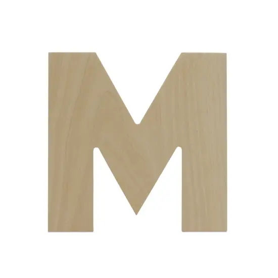 Wooden Letter M 12 inch or 8 inch, Unfinished Large Wood Letters for Crafts | Woodpeckers {3}