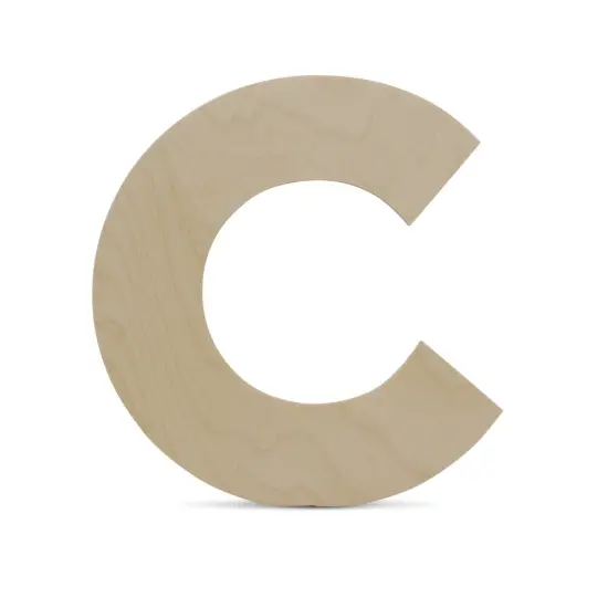 Wooden Letter C 12 inch or 8 inch, Unfinished Large Wood Letters for Crafts | Woodpeckers {3}