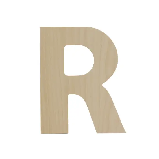 Wooden Letter R 12 inch or 8 inch, Unfinished Large Wood Letters for Crafts | Woodpeckers {1}