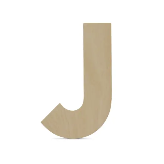 Wooden Letter J 12 inch or 8 inch, Unfinished Large Wood Letters for Crafts | Woodpeckers {3}