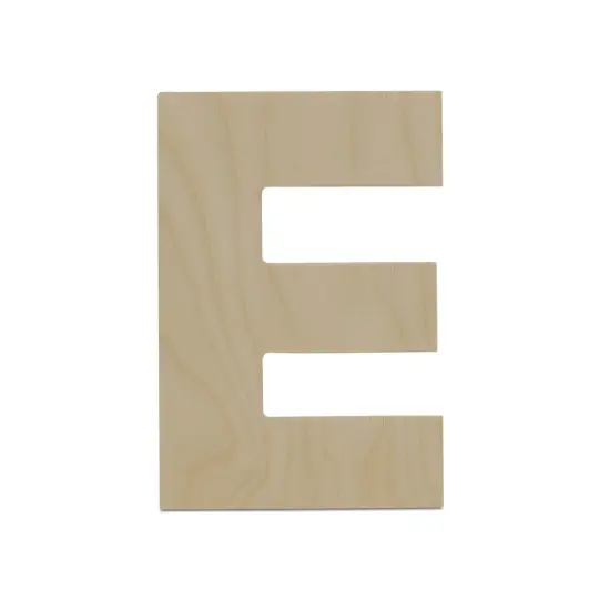 Wooden Letter E 12 inch or 8 inch, Unfinished Large Wood Letters for Crafts | Woodpeckers {3}