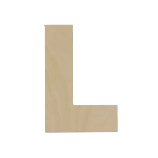 Wooden Letter L 12 inch or 8 inch, Unfinished Large Wood Letters for Crafts | Woodpeckers {3}