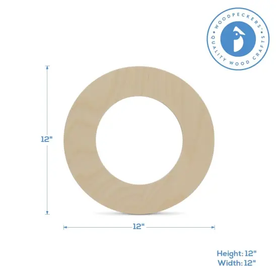 Wooden Letter O 12 inch or 8 inch, Unfinished Large Wood Letters for Crafts | Woodpeckers {4}