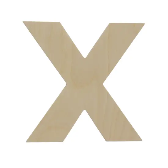 Wooden Letter X 12 inch or 8 inch, Unfinished Large Wood Letters for Crafts | Woodpeckers {1}