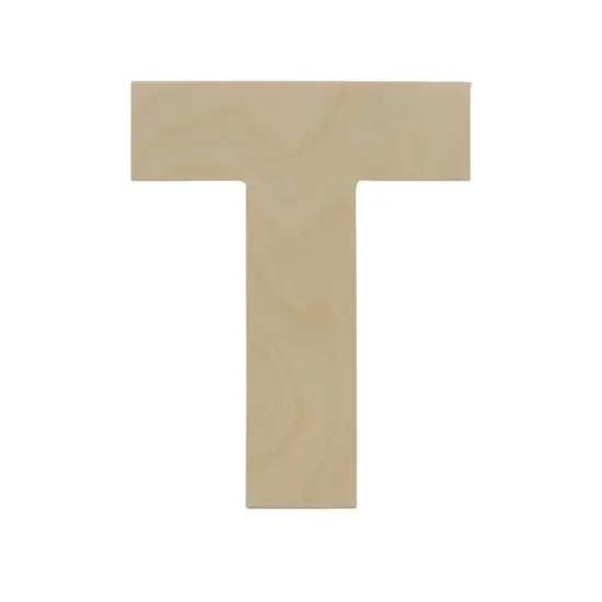 Wooden Letter T 12 inch or 8 inch, Unfinished Large Wood Letters for Crafts | Woodpeckers {1}