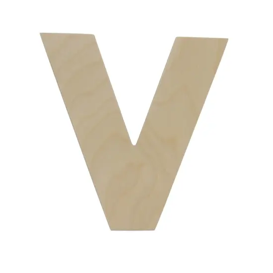 Wooden Letter V 12 inch or 8 inch, Unfinished Large Wood Letters for Crafts | Woodpeckers {3}