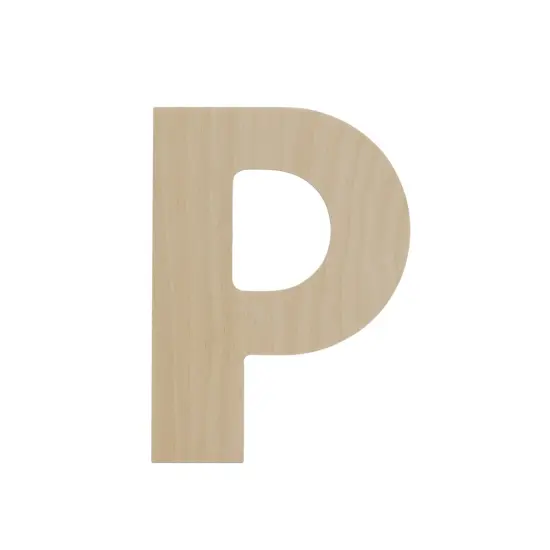 Wooden Letter P 12 inch or 8 inch, Unfinished Large Wood Letters for Crafts | Woodpeckers {3}