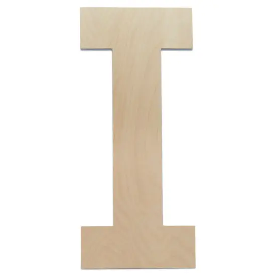 Wooden Letter I 12 inch or 8 inch, Unfinished Large Wood Letters for Crafts | Woodpeckers {3}
