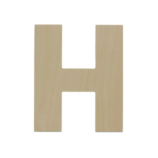 Wooden Letter H 12 inch or 8 inch, Unfinished Large Wood Letters for Crafts | Woodpeckers {1}