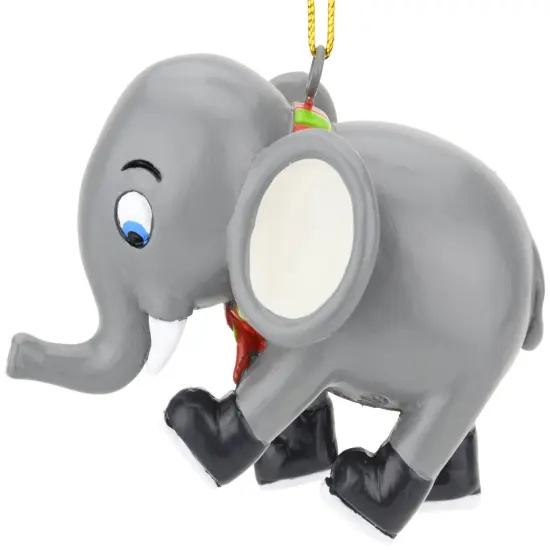Tree Buddees Learning to Skate Cute Elephant Ice Skating Christmas Ornament {5}