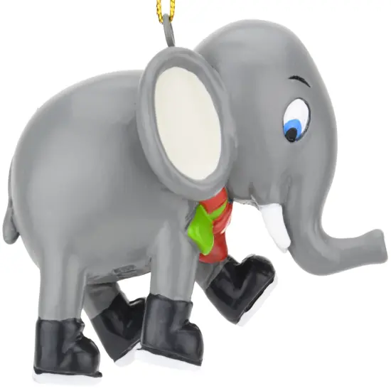 Tree Buddees Learning to Skate Cute Elephant Ice Skating Christmas Ornament {3}
