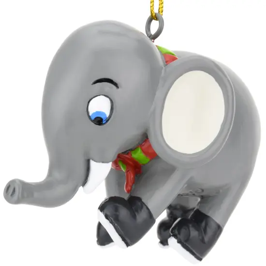 Tree Buddees Learning to Skate Cute Elephant Ice Skating Christmas Ornament {4}