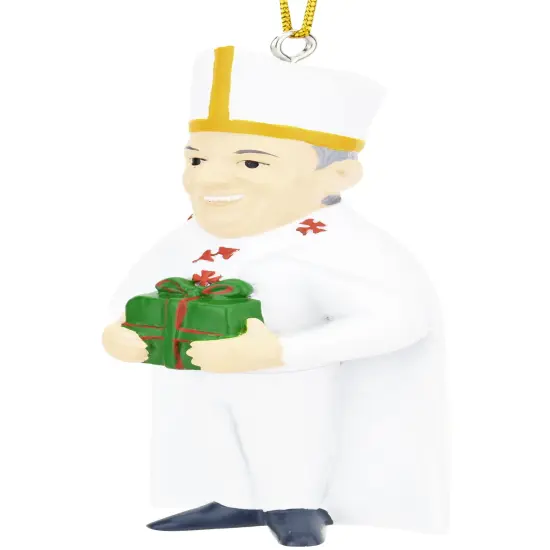 Tree Buddees The Pope with a Present Cute Religious Christmas Ornament {5}
