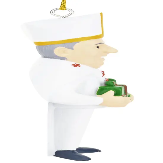 Tree Buddees The Pope with a Present Cute Religious Christmas Ornament {4}