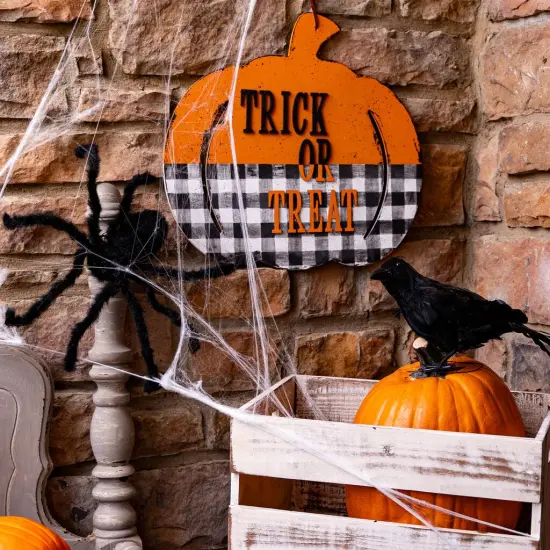 18 in. Unfinished Wooden Carriage Pumpkin {2}