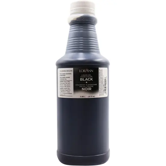 LorAnn Oils Black Liquid Gel Food Color, 32 ounce {1}