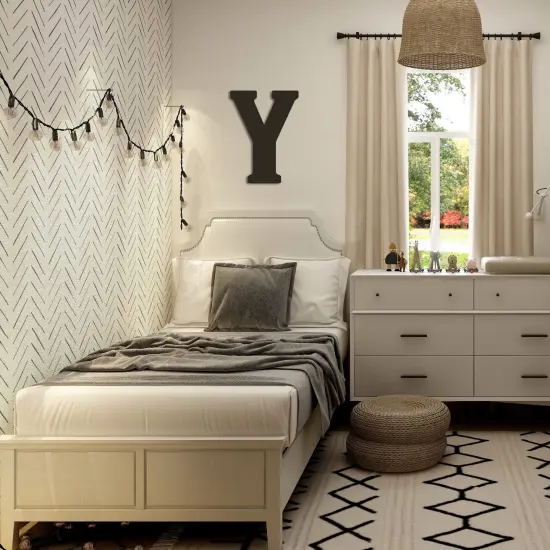 23 In. Letter Y, Unfinished Vintage Wood Letter (Y) {3}