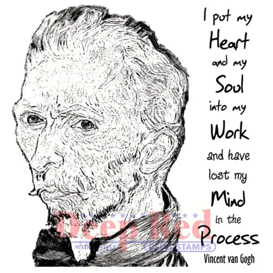 Deep Red Stamps Lost My Mind Rubber Cling Stamp 3 x 3.1 inches {1}