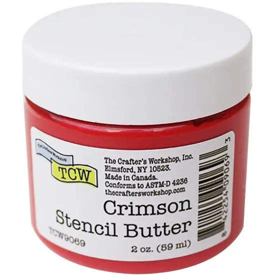 Crimson Stencil Butter - Crafter's Workshop {1}